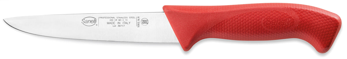 Urbeningskniv Skin line 16cm från Sanelli med rött handtag