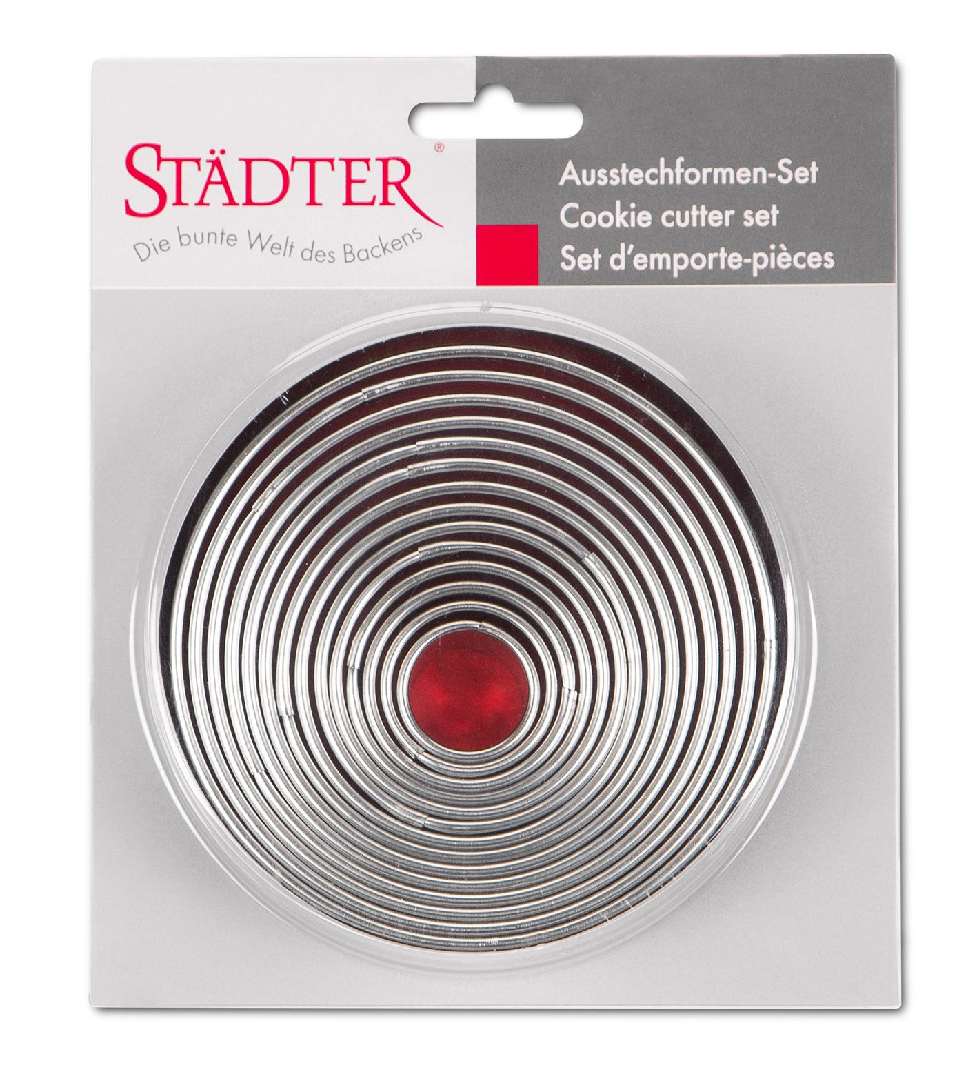 Utstickare set rund 2,5 - 11cm - set av 14st