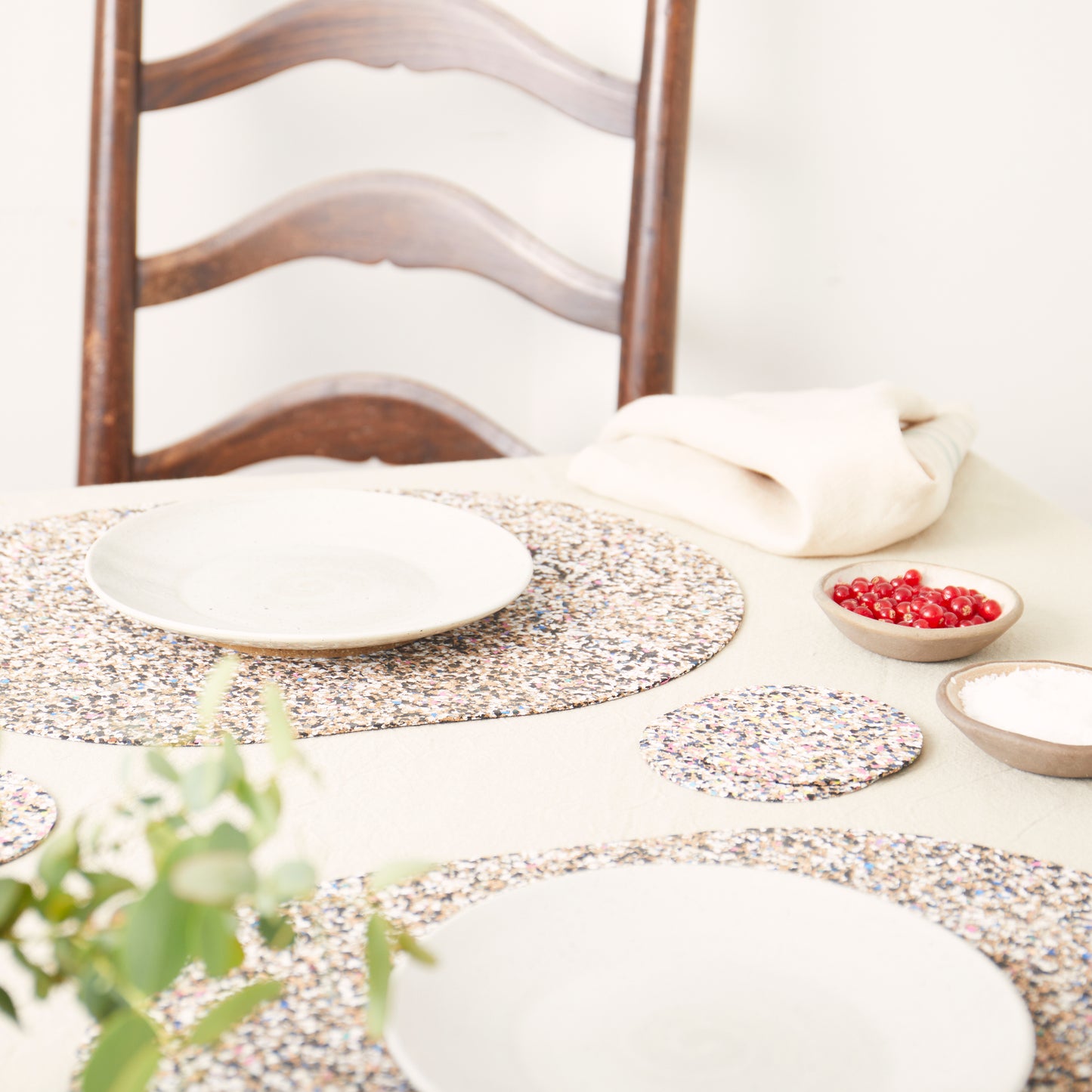 Bordsunderlägg, Beach Clean oval - set av 4st