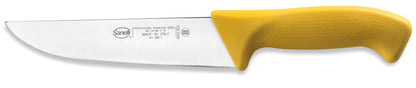 Slaktarkniv Skin line 18cm från Sanelli med gult handtag